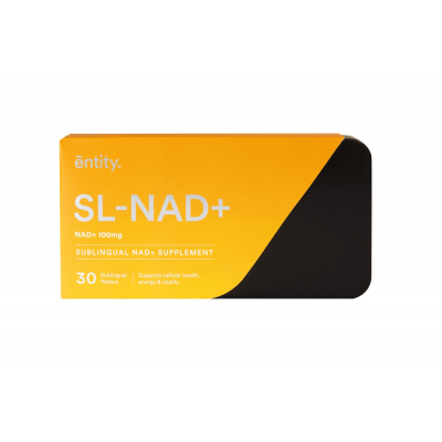 Entity Health's new product contains 100mg of NAD+ per sublingual wafer, which is double the dosage of the previous version launched as SL-NAD+ back in 2021. © iX Biopharma